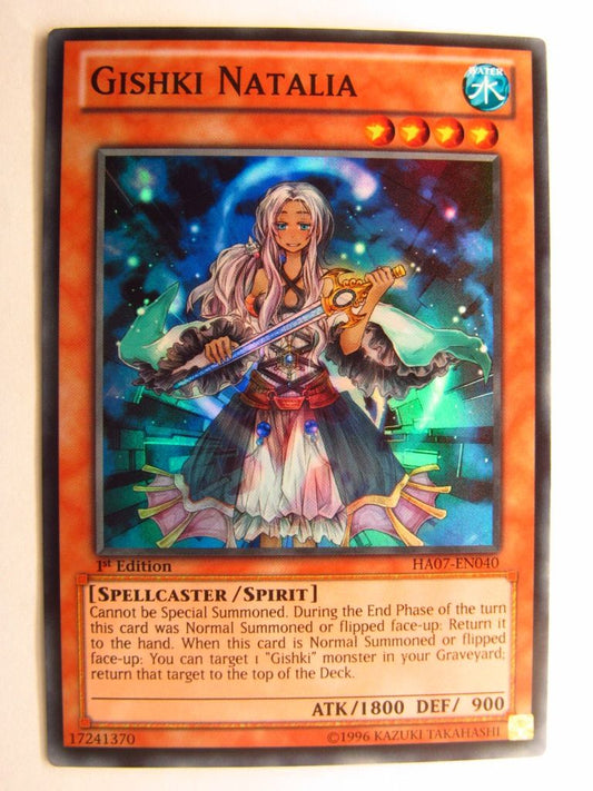 GISHKI NATALIA HA07 SUPER RARE - Yugioh Card