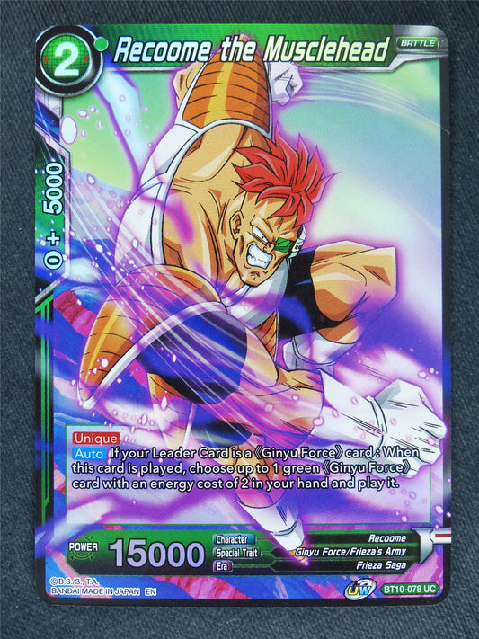 Recoome the Musclehead Foil - Dragon Ball Super Cards #8K