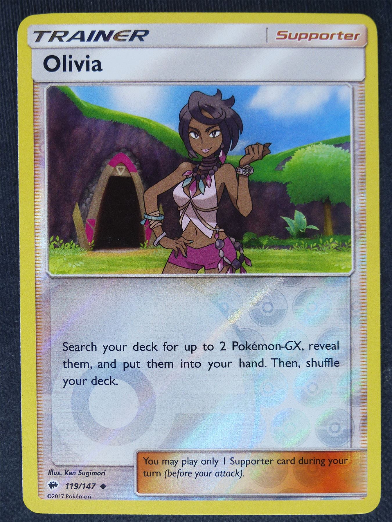 Olivia 118/147 Reverse Holo - Pokemon Cards #EH