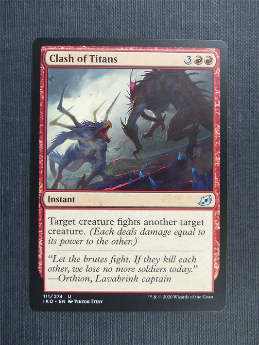 Clash of Titans - IKO Mtg Card