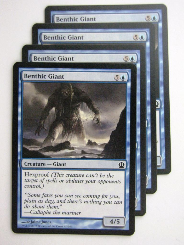 MTG Magic Cards: BENTHIC GIANT x4 Theros playset # 23J79