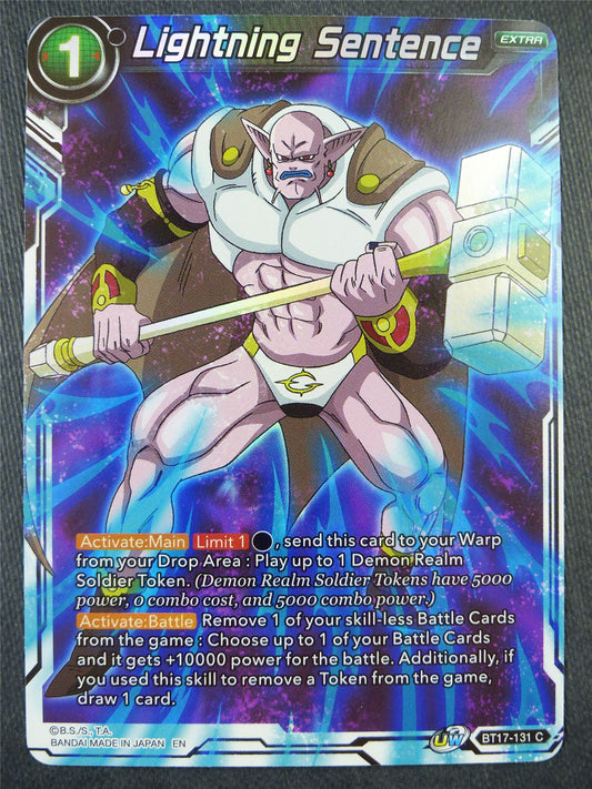 Lightning Sentence BT17 Foil - Dragon Bal Super Card #8XY