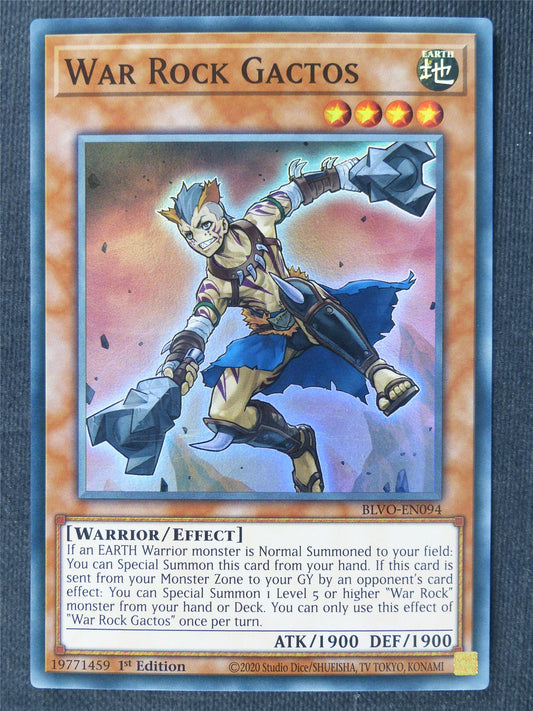 War Rock Gactos BLVO Super Rare - 1st ed Yugioh Cards #38Q