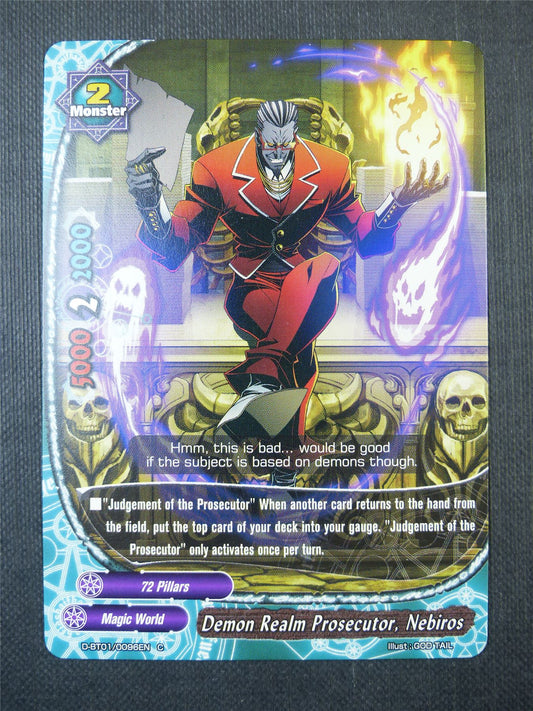 Demon Realm prosecutor Nebiros - Buddyfight Card #7N