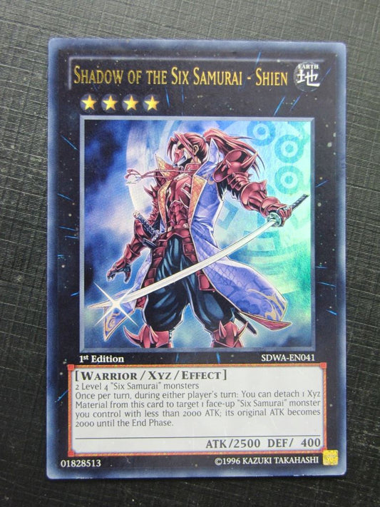 SHADOW OF THE SIX SAMURAI - SHIEN SDWA ULTRA RARE 1st ed - Yugioh Card # 3F46
