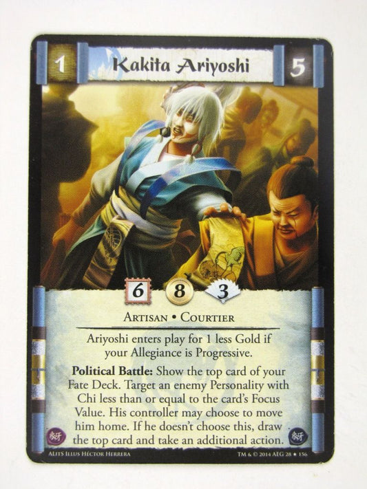 L5R Cards: A Line in the Sands: KAKITA ARIYOSHI # 14G81