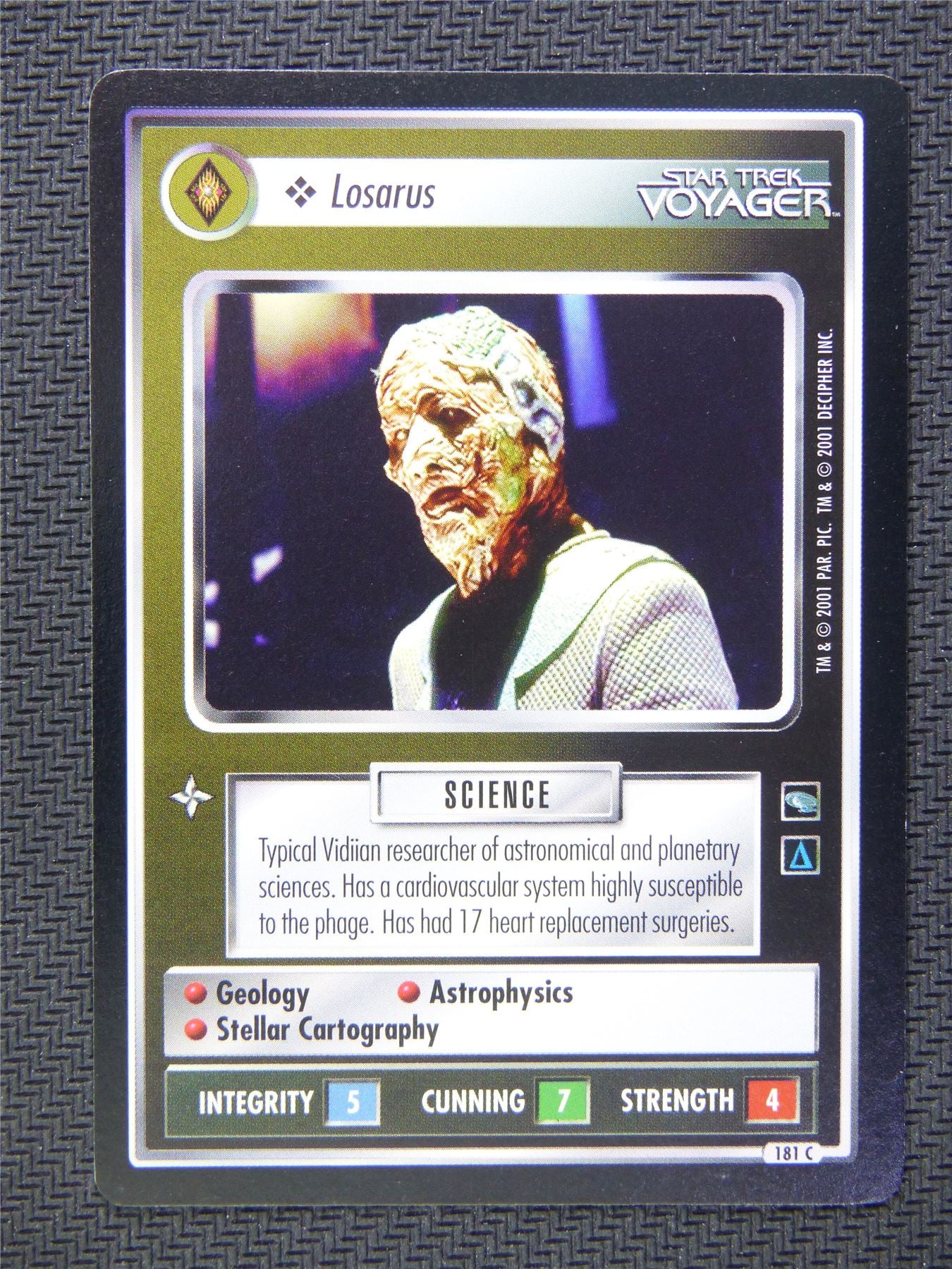 Losarus Black Border - Star Trek CCG Voyager #51W