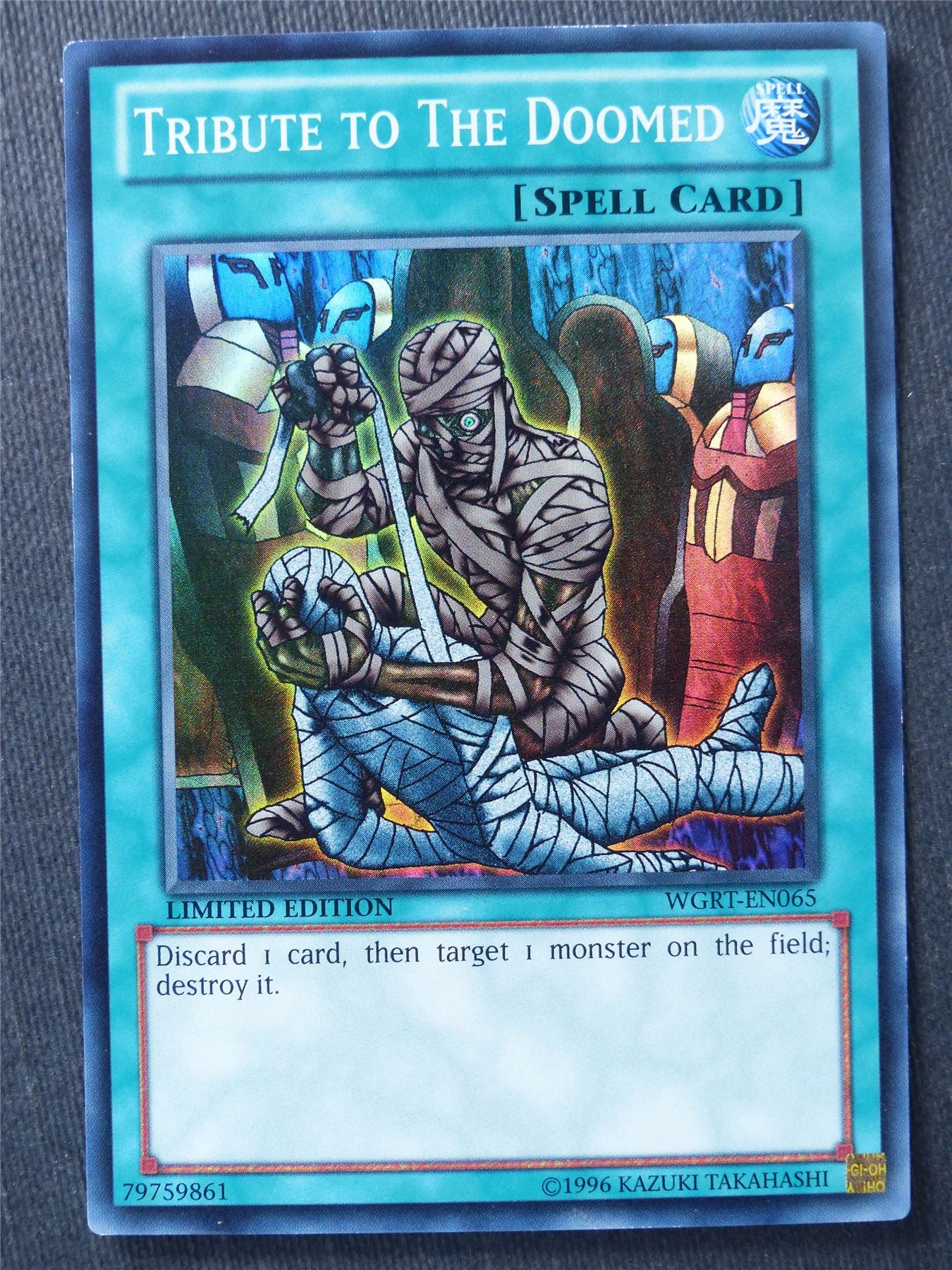 Tribute to the Doomed WGRT Rare - limited ed - Yugioh Cards #C7