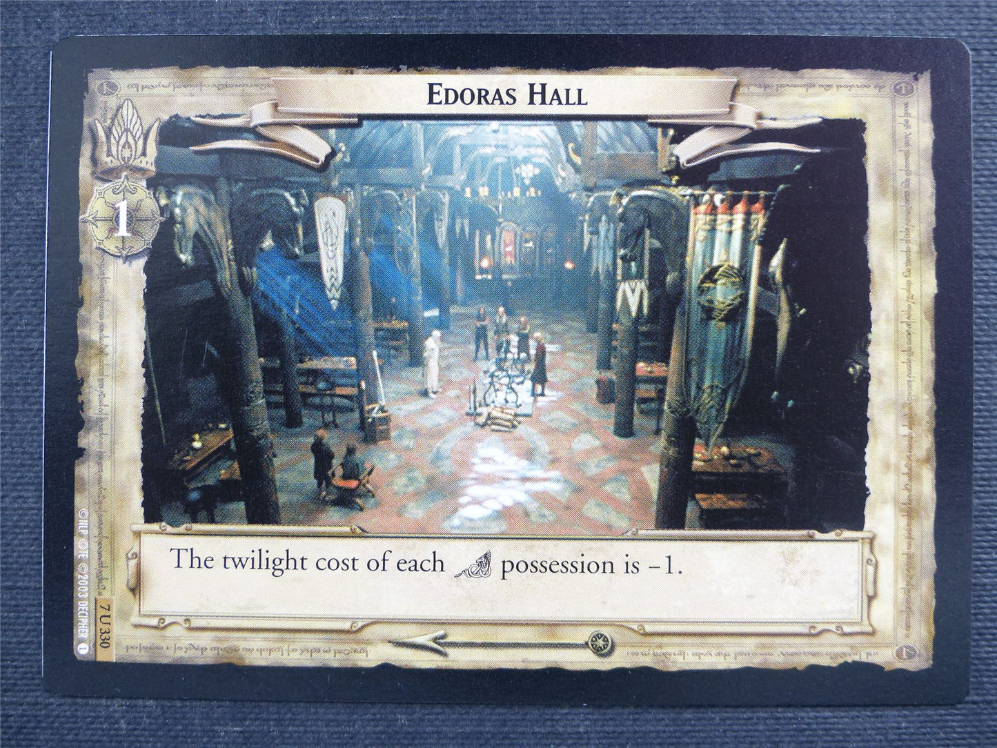 Edoras Hall 7 U 330 - LotR Cards #2Y1