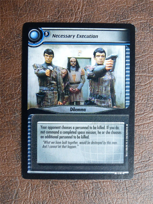 Necessary Execution - Star Trek CCG TCG Card #ZF