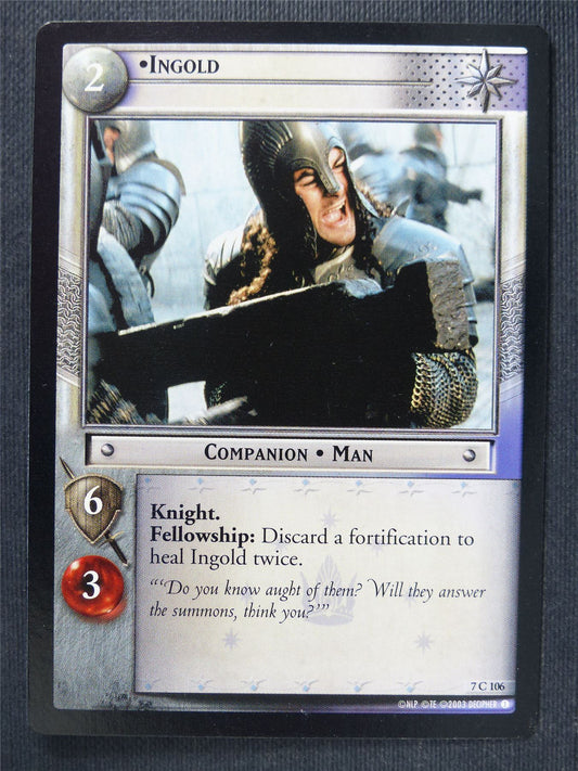 Ingold 7 C 106 - LotR Cards #3LD