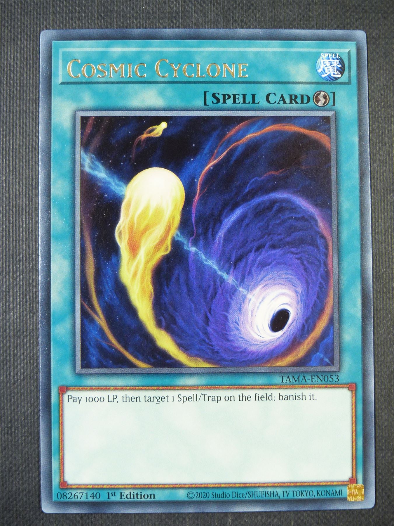 Cosmic Cyclone TAMA Rare - 1st ed Yugioh Card #8FA