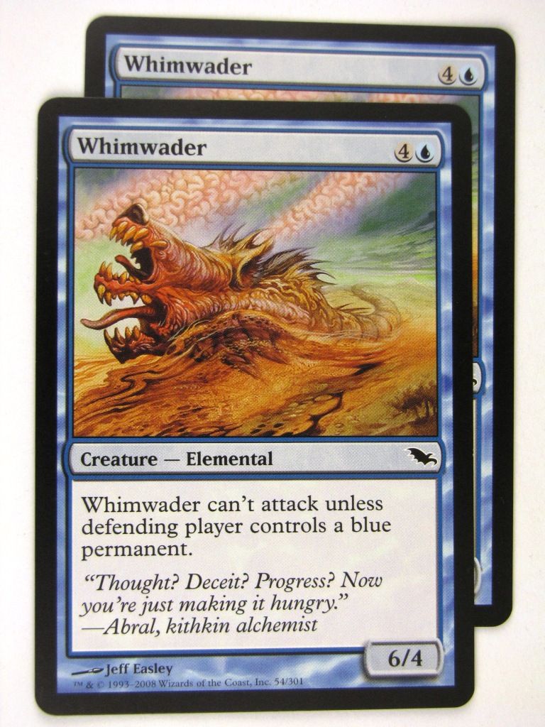 MTG Magic: the Gathering Cards: WHIMWADER x2: SHM