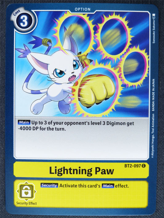 Lightning Paw BT2-097 C - Digimon Cards #1P