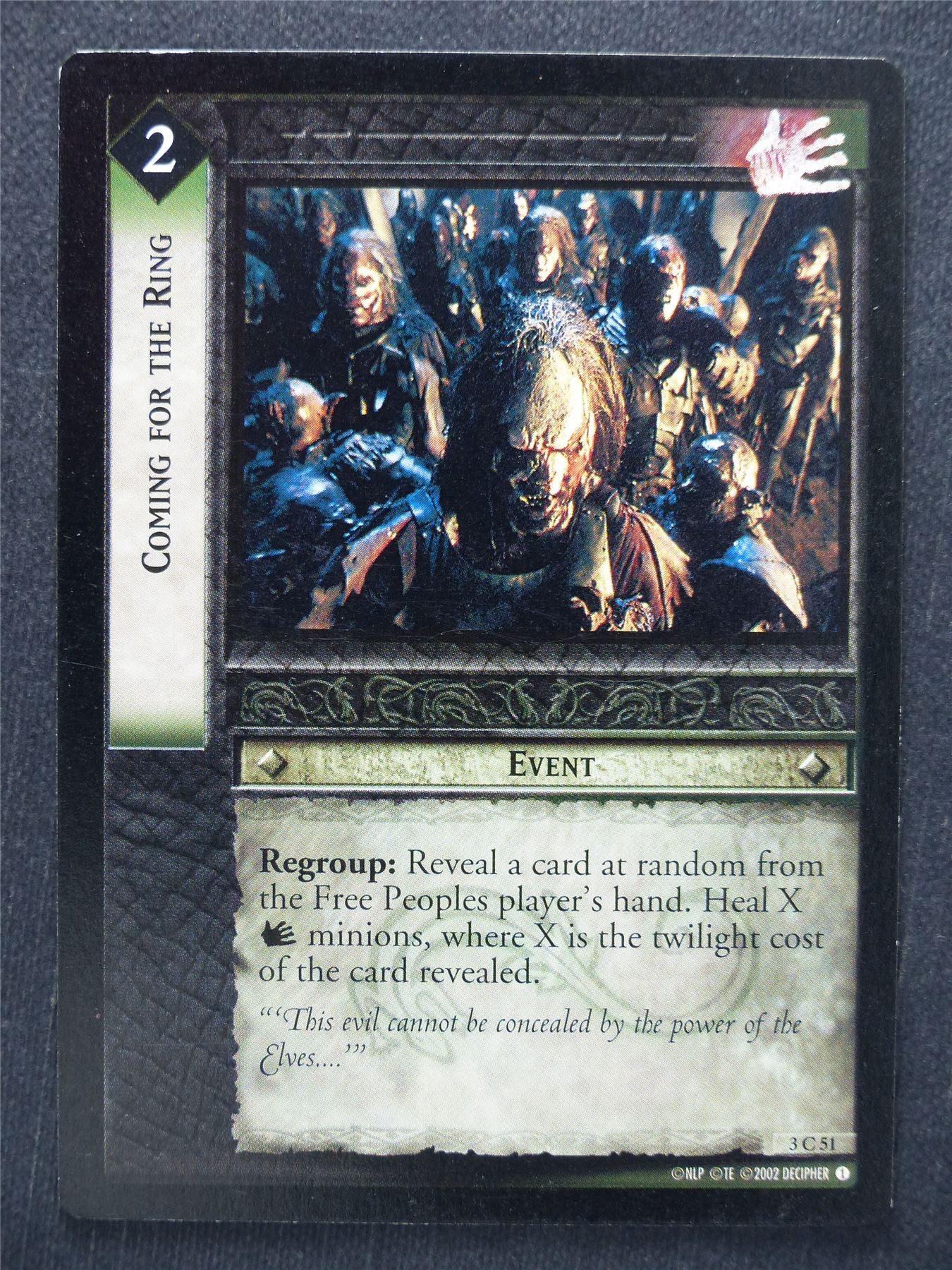 Coming for the Ring 3 C 51 - LotR Cards #SC