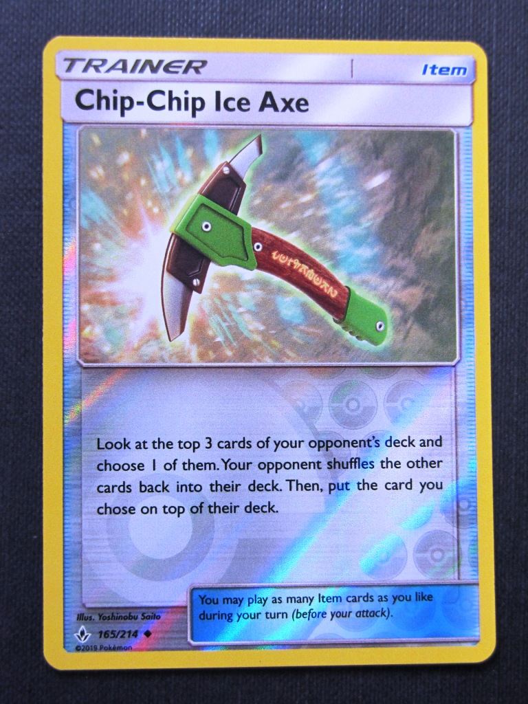 Chip-Chip Ice Axe 165/214 Reverse Holo - Pokemon Cards #29Y