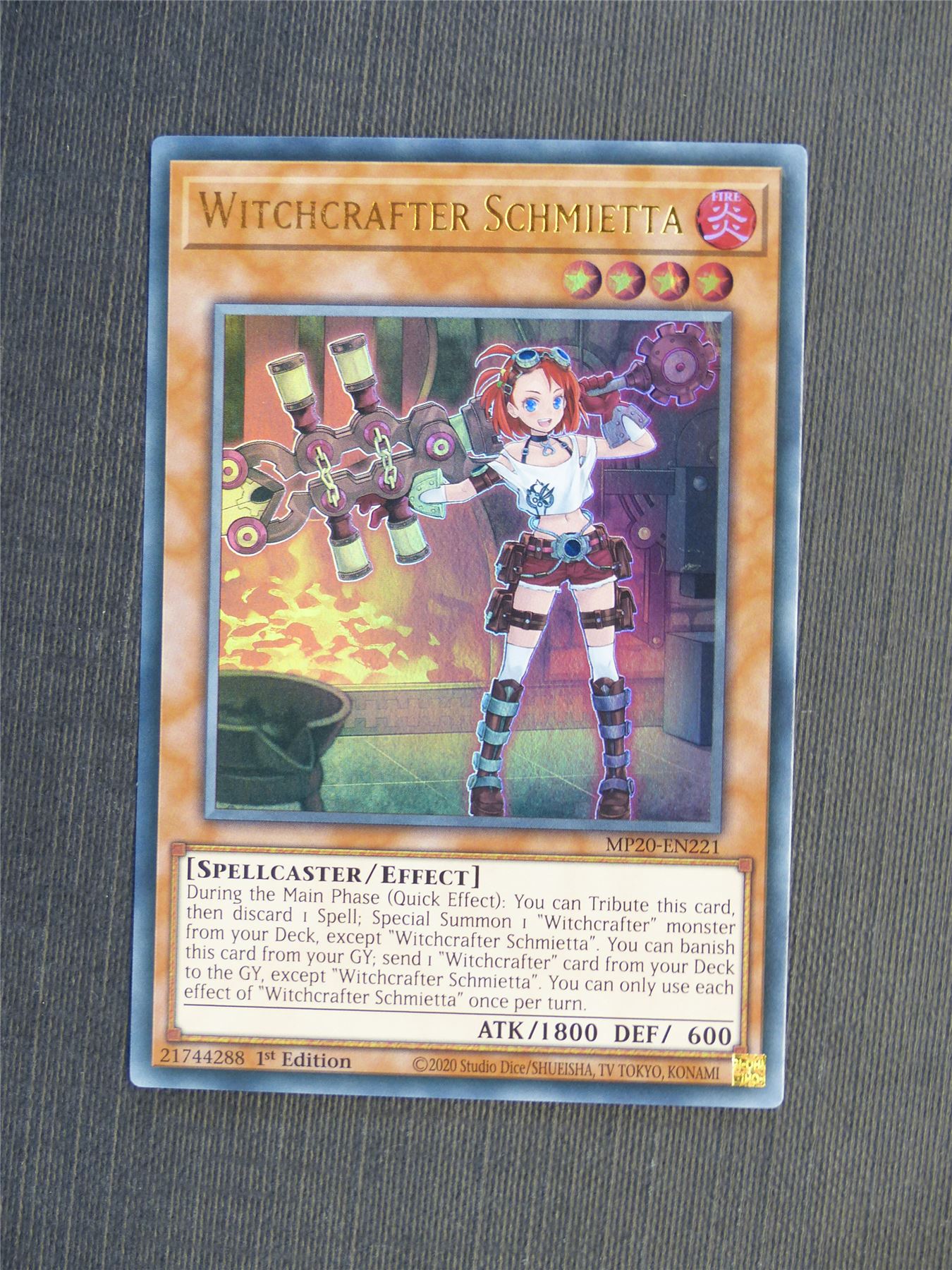 Witchcrafter Schmietta MP20 Ultra Rare - 1st ed - Yugioh Cards #5HC