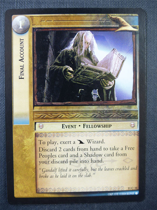 Final Account 11 C 31 - LotR Card #77E