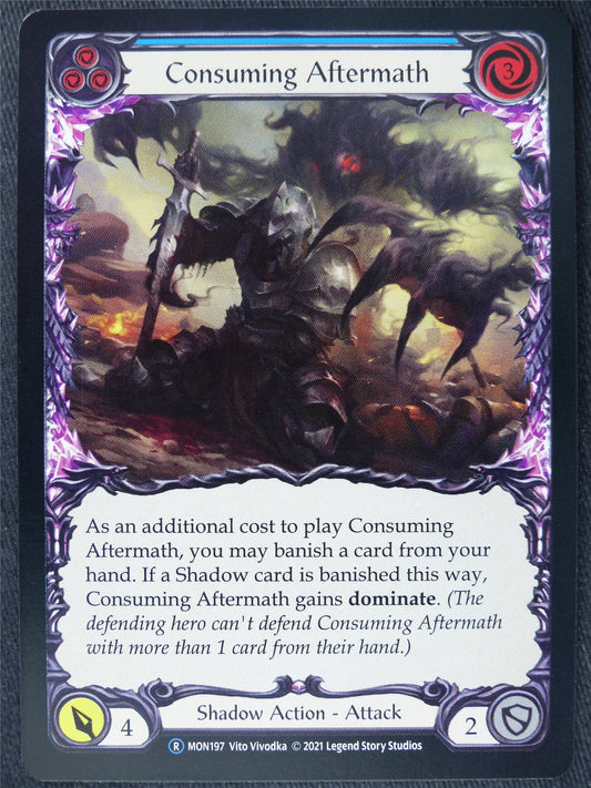 Consuming Aftermath Blue - Monarch Unlimited - Flesh and Blood Cards #I3