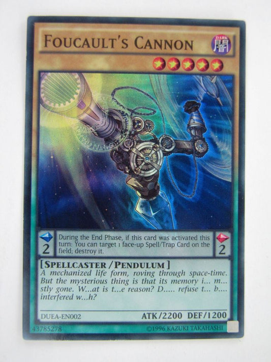 Yugioh Cards: FOUCAULT'S CANNON DUEA SUPER RARE # 4G87