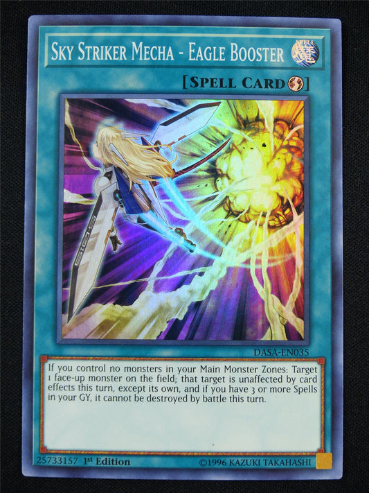 Sky Striker Mecha - Eagle Booster DASA Super Rare - 1st ed Yugioh Card #12N