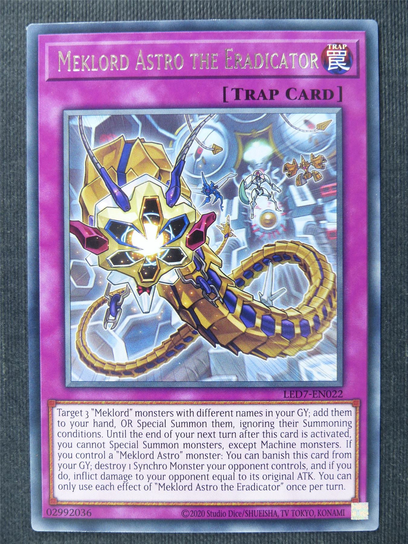 Meklord Astro The Eradicator LED7 Rare - 1st ed Yugioh Cards #36N