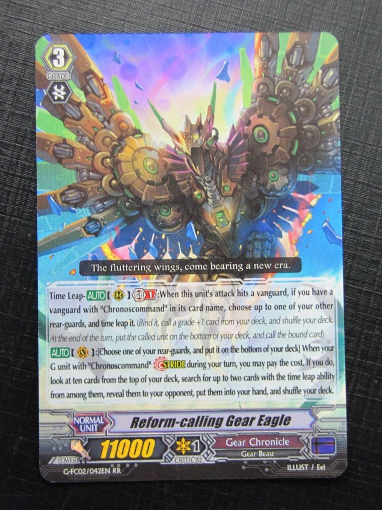 Vanguard Cards: REFORM-CALLING GEAR EAGLE G-FC02 RR # 22G76