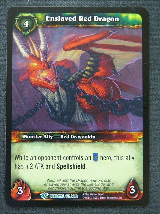 Enslaved Red Dragon - Uncommon - World Of Warcraft #1HB