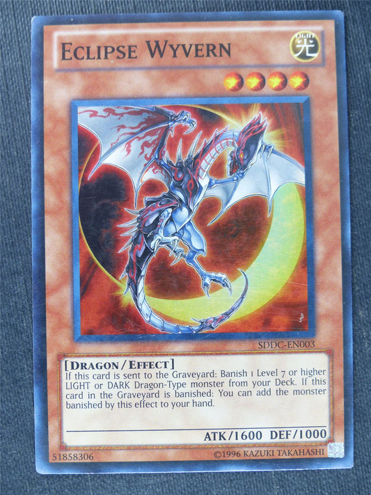 Eclipse Wyvern SDDC Super Rare played - Yugioh Cards #S8