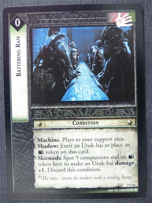 Battering Ram 5 U 44 - LotR Cards #2ZW