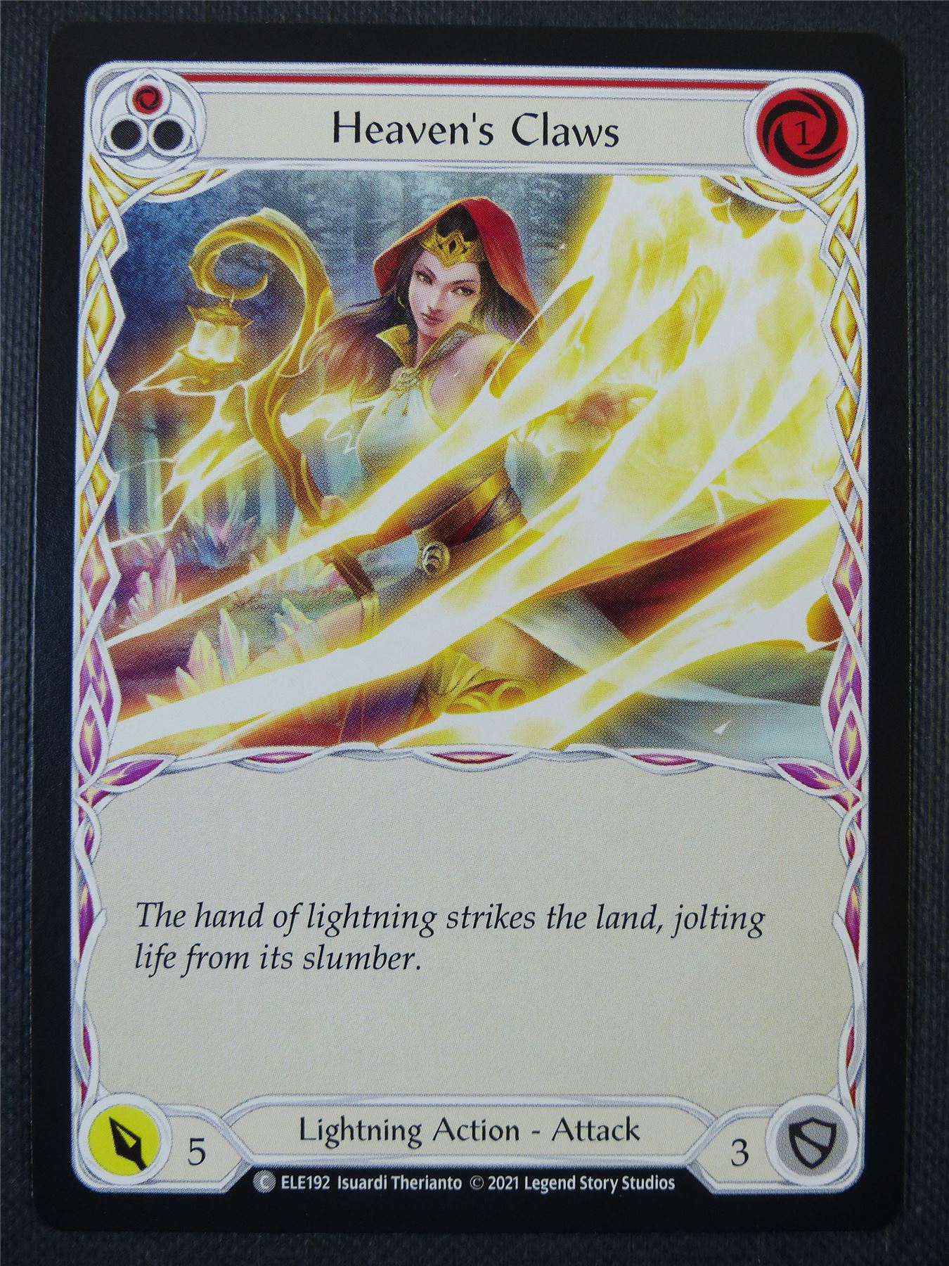 Heaven's Claws - Red - Tales of Aria 1st ed - Flesh and Blood Card #639