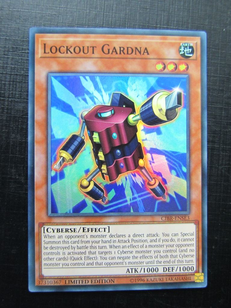 Lockout Gardna CIBR Super limited ed - Rare - Yugioh Cards # 5H46