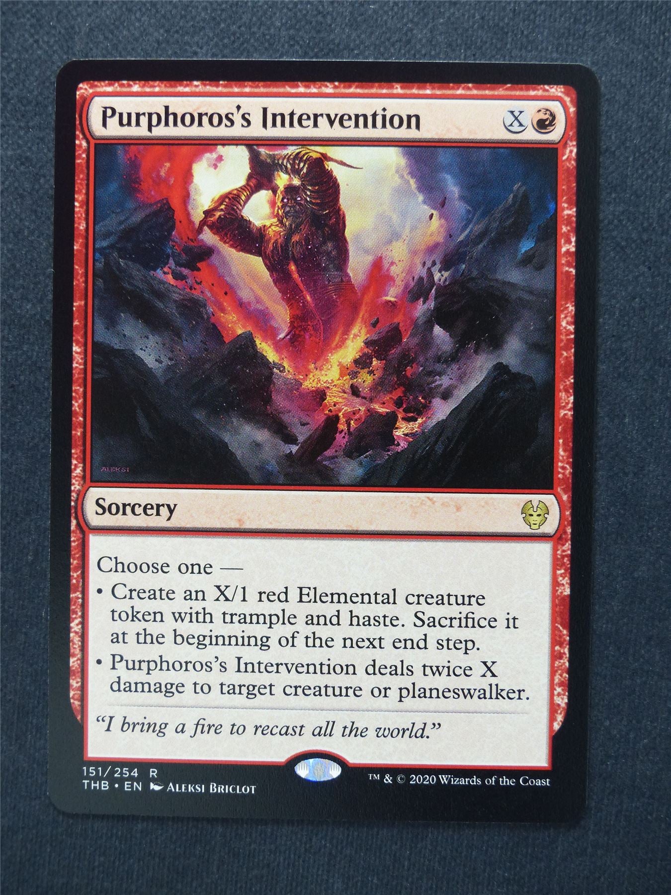 Purphoros's Intervention - Mtg Magic Cards #DX