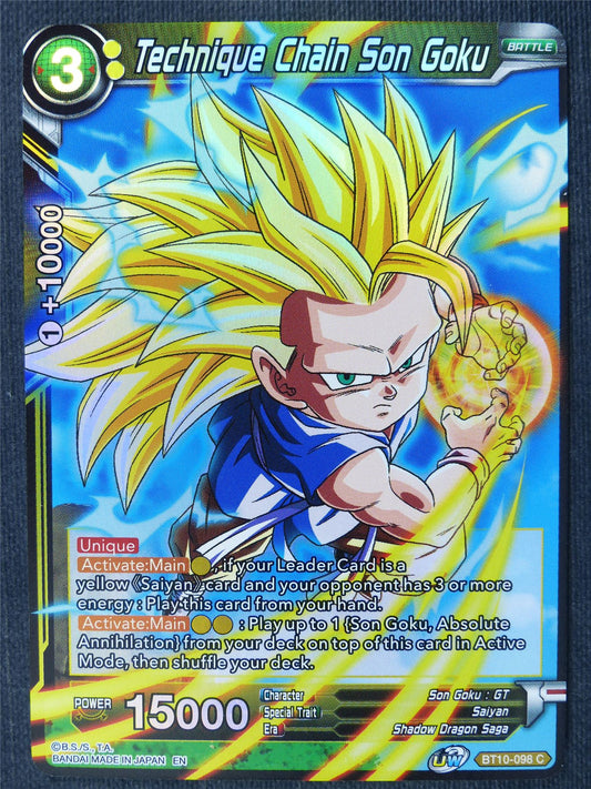 Technique Chain Son Goku C Foil - Dragon Ball Super Cards #464