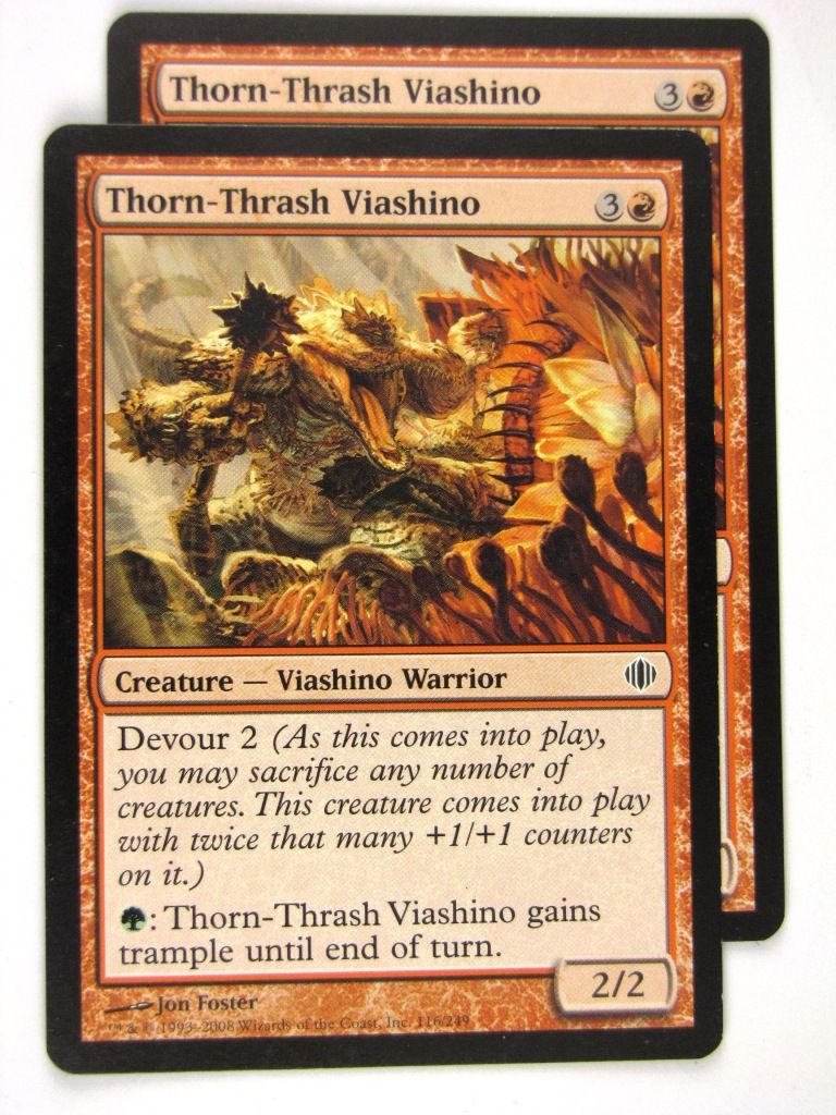MTG Magic: The Gathering Cards: THORN-THRASH VIASHINO x2: ALA