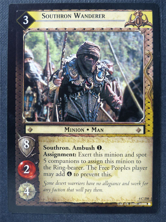 Southron Wanderer 4 C 258 - LotR Card #3EJ