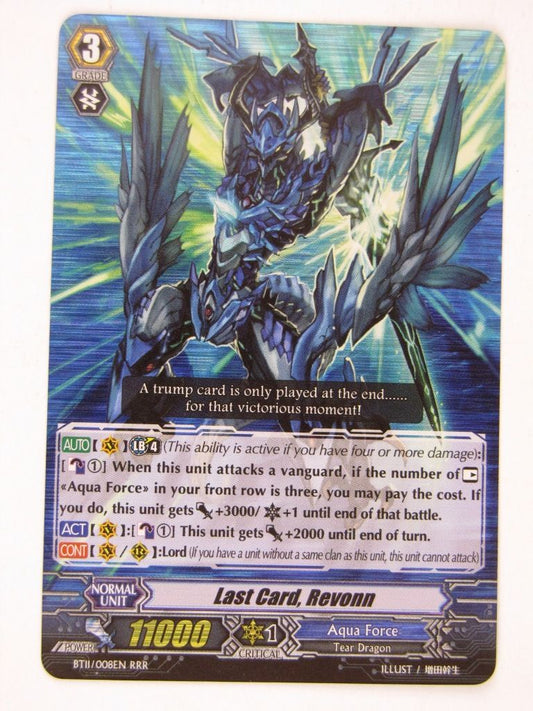 Cardfight!! Vanguard Cards: LAST CARD, REVONN BT11 RRR