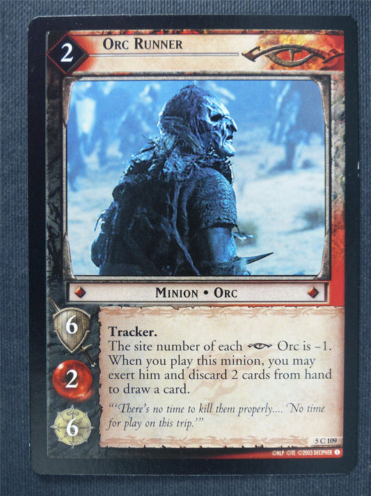 Orc Runner 5 C 109 - LotR Cards #3OL