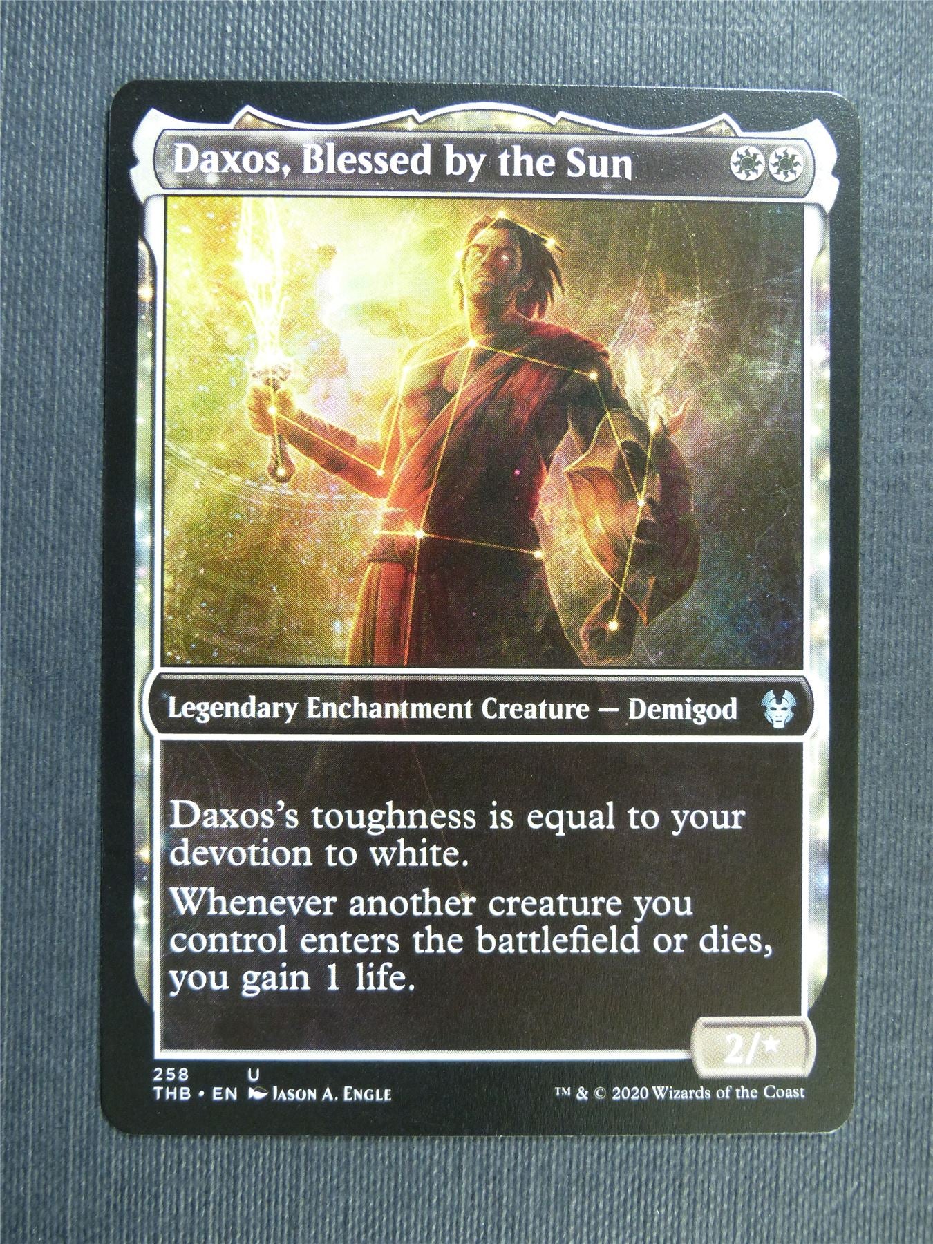 Daxos Blessed by the Sun - Theros Beyond Death - Mtg Magic Cards #2B7