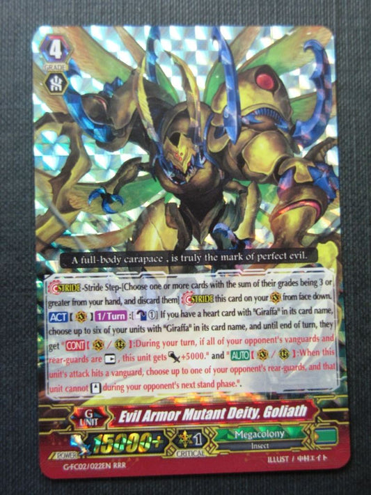 Evil Armor Mutant Deity Goliath G-FC02 RRR - Vanguard Cards # 4D23