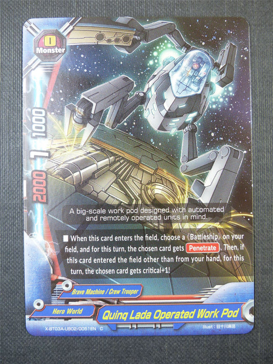 Quing Lada Operated Work Pod C Foil - Buddyfight Card #59