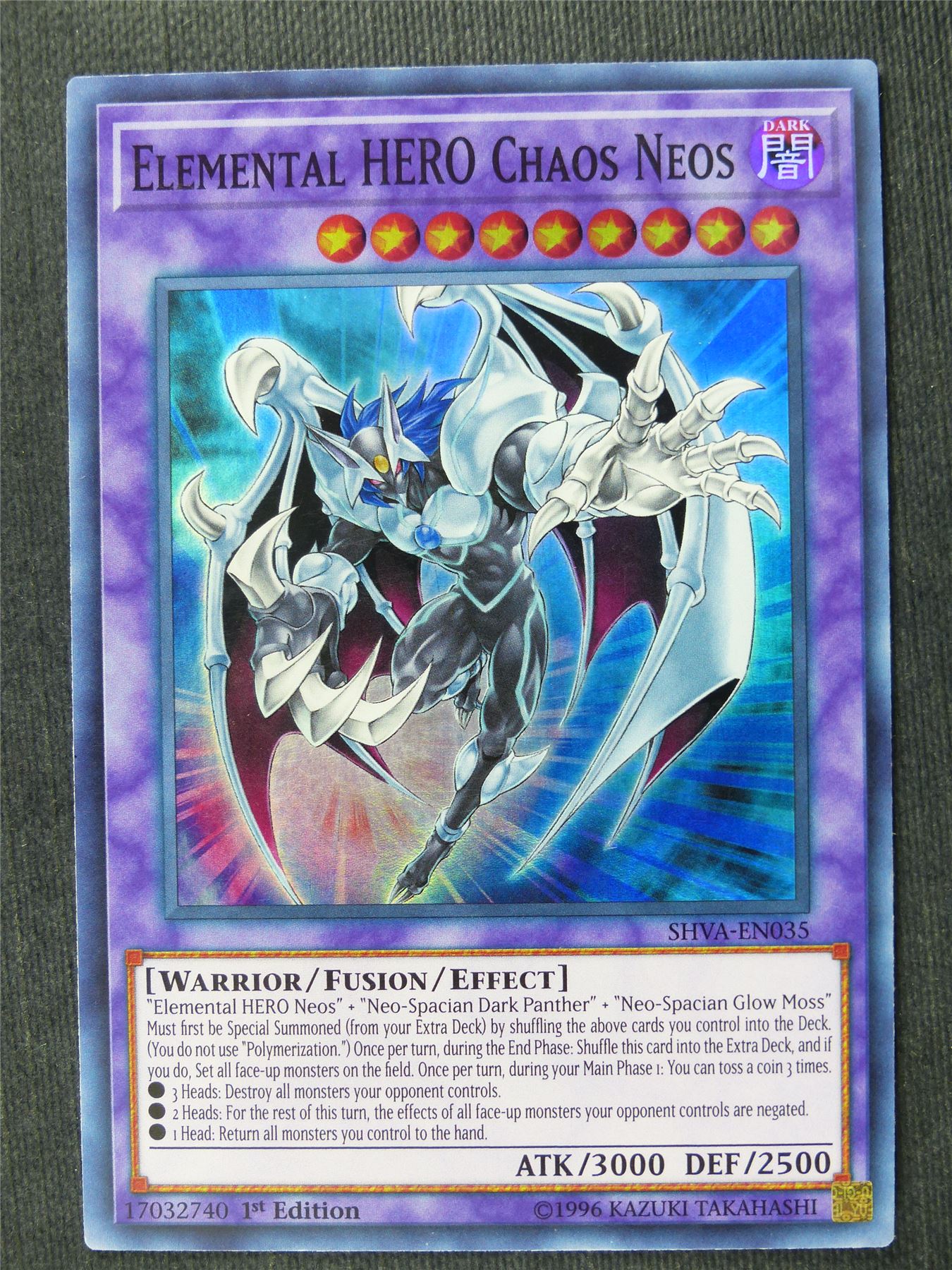 Elemental Hero Chaos Neos SHVA Super Rare - 1st ed - Yugioh Cards #H3