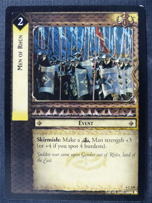 Men of Rohun 4 C 239 - LotR Card #488