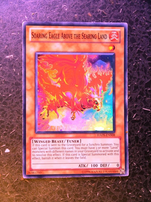 Yugioh Cards: SOARING EAGLE ABOVE THE SEARUNG GROUND HA05 SUPER RARE # G73