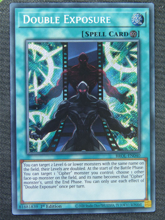 Double Exposure BROL Secret Rare - 1st ed - Yugioh Card #8QY