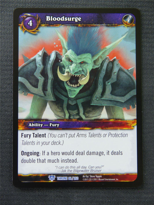 Bloodsurge - Rare - World Of Warcraft #1N5