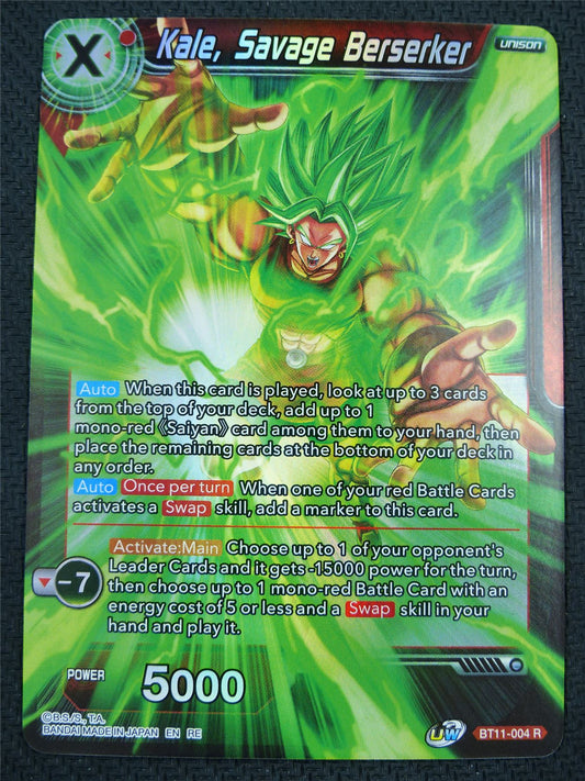 Kale Savage Berserker BT11 R Foil - Dragon Ball Super Card #61C