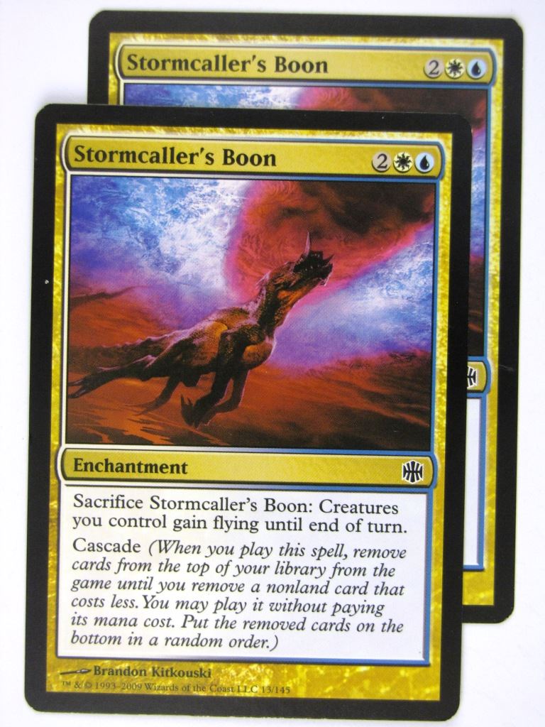 MTG Magic Cards: STORMCALLER'S BOON x2 # 20C98