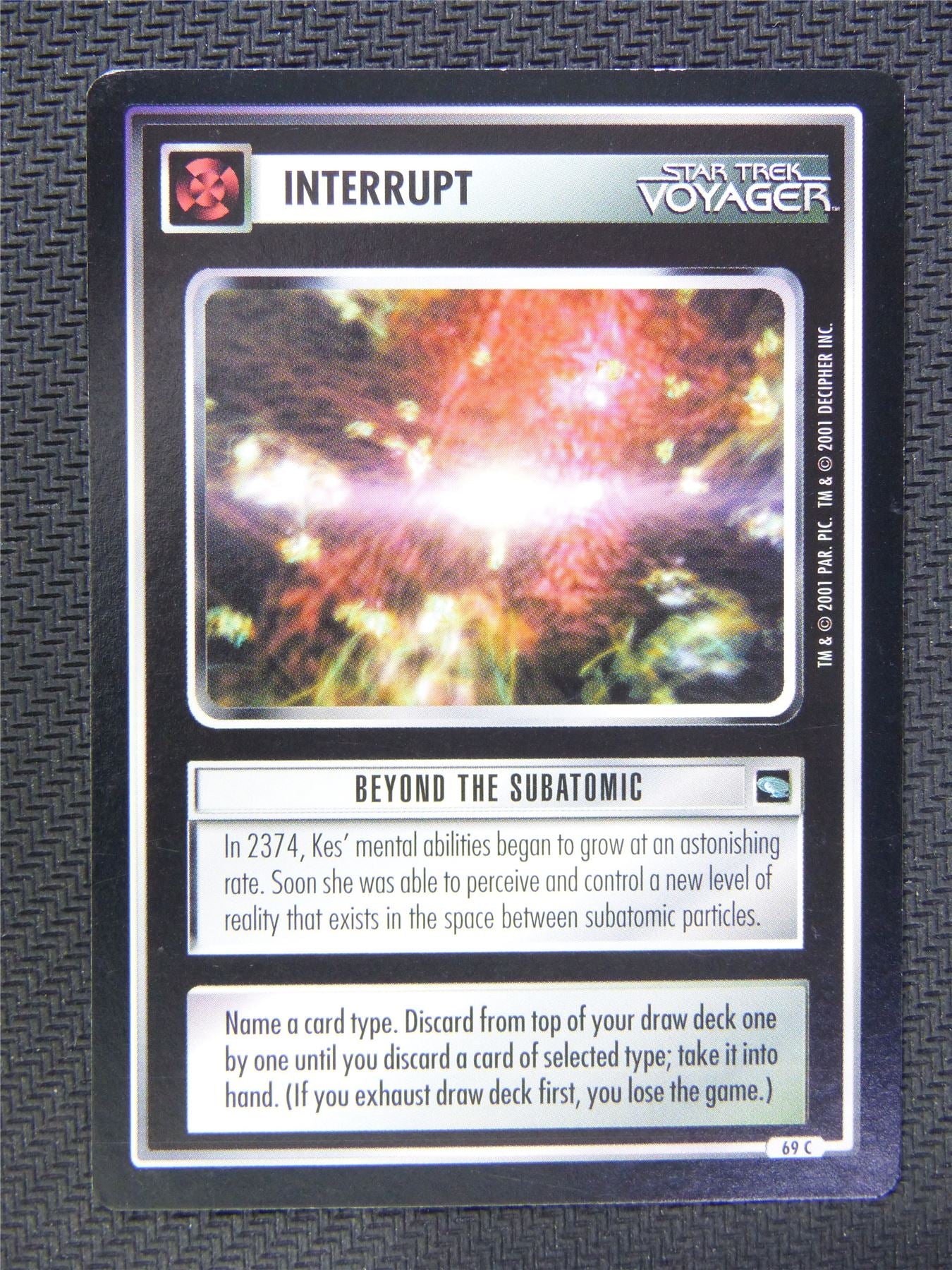 Interrupt Beyond the Subatomic - Star Trek CCG Voyager #54M