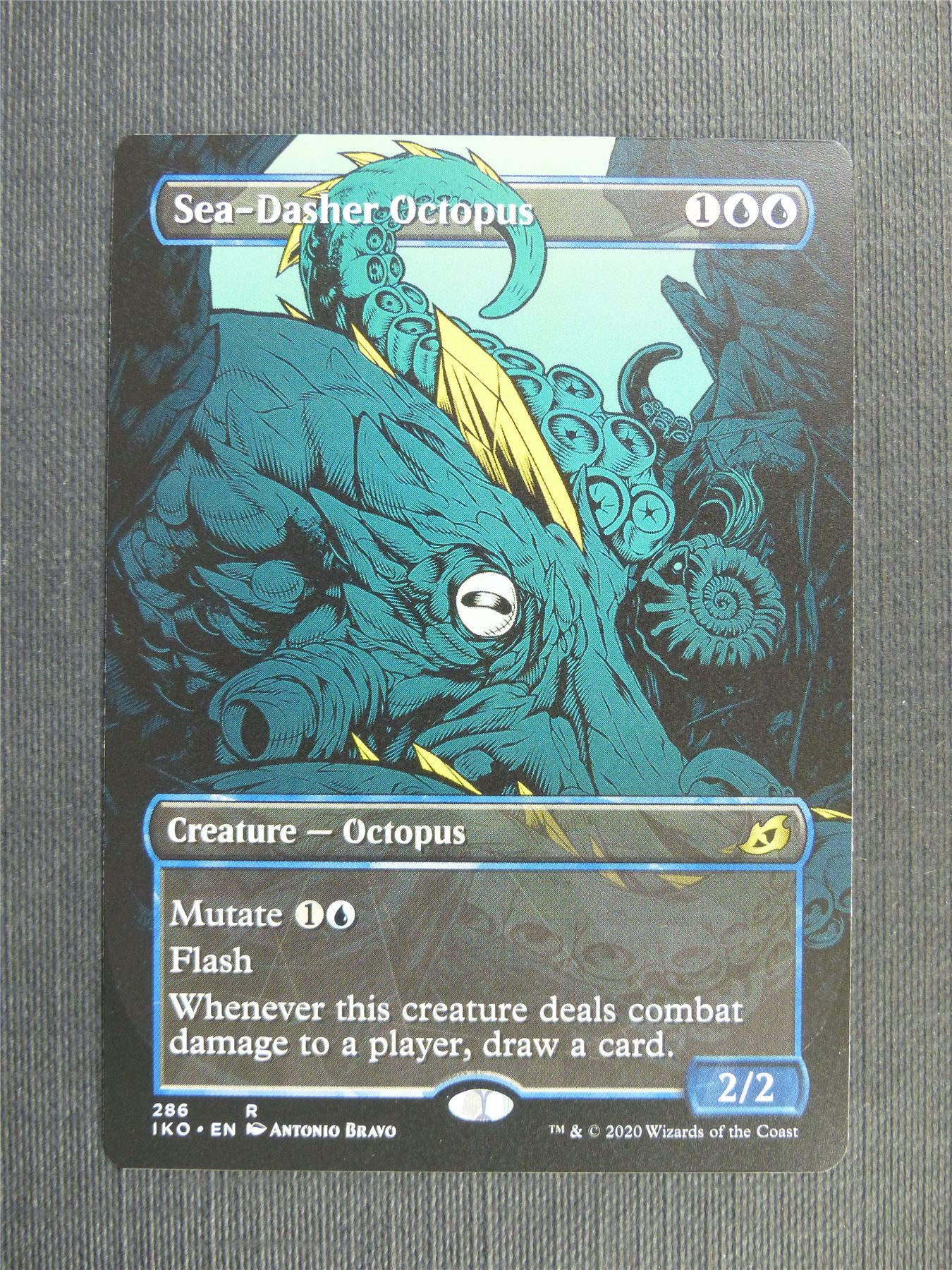 Sea-Dasher Octopus Showcase - IKO - Mtg Card